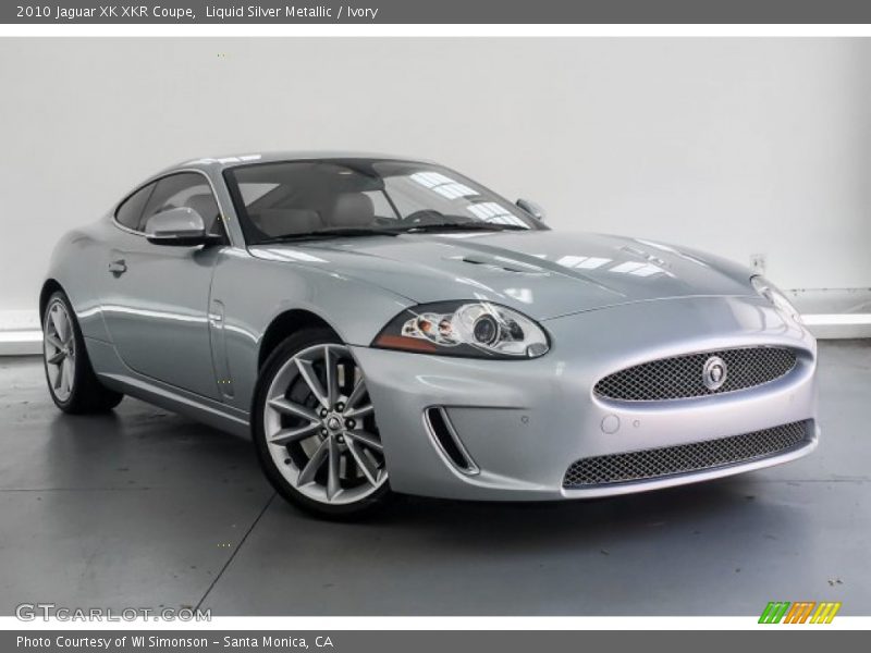 Liquid Silver Metallic / Ivory 2010 Jaguar XK XKR Coupe