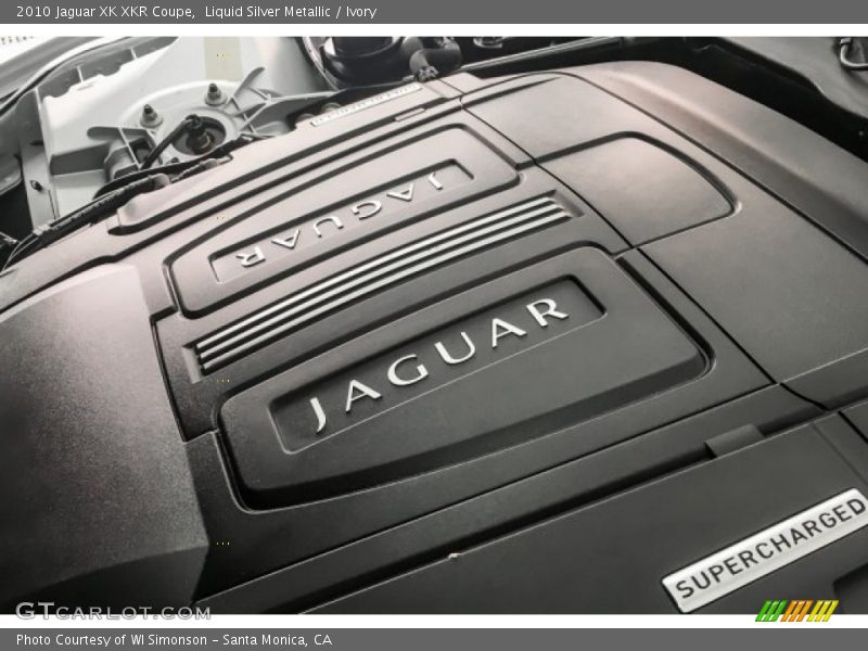 Liquid Silver Metallic / Ivory 2010 Jaguar XK XKR Coupe