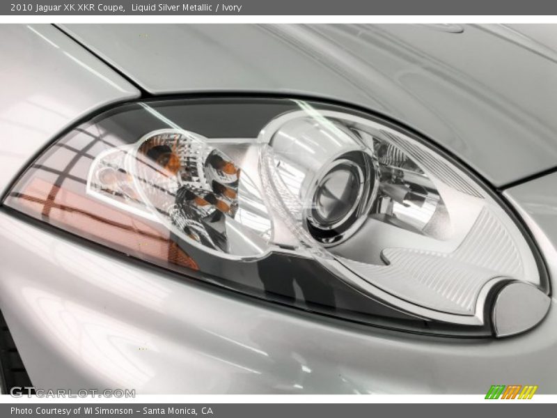 Liquid Silver Metallic / Ivory 2010 Jaguar XK XKR Coupe