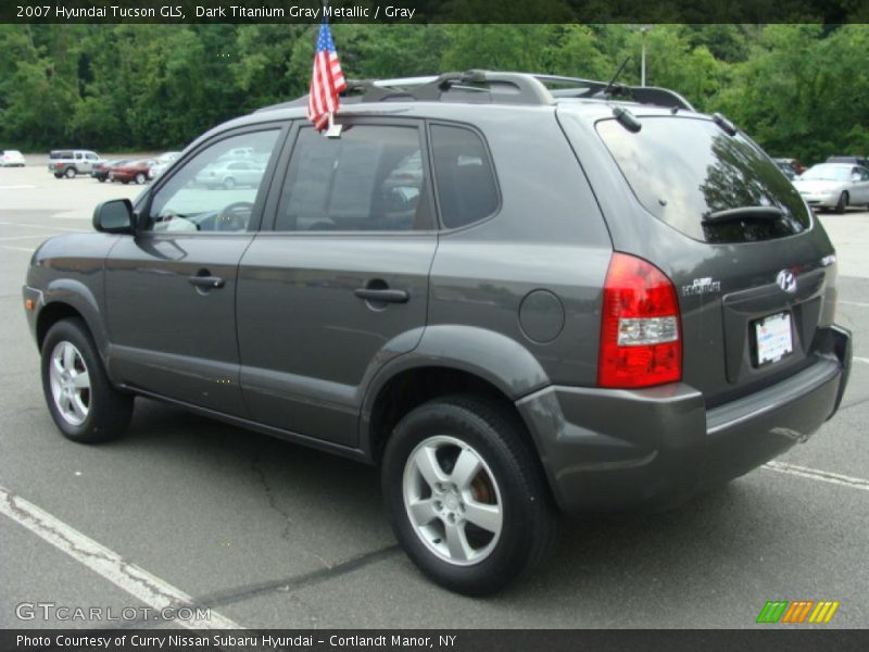 Dark Titanium Gray Metallic / Gray 2007 Hyundai Tucson GLS
