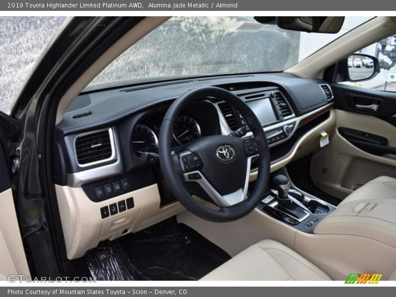Alumina Jade Metallic / Almond 2019 Toyota Highlander Limited Platinum AWD