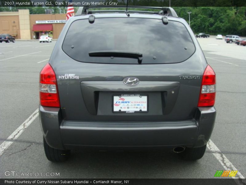 Dark Titanium Gray Metallic / Gray 2007 Hyundai Tucson GLS