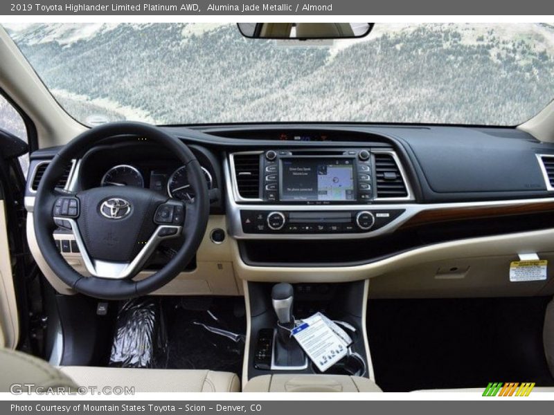 Alumina Jade Metallic / Almond 2019 Toyota Highlander Limited Platinum AWD