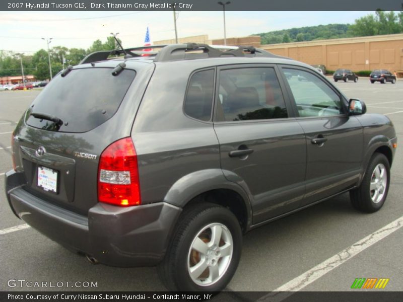 Dark Titanium Gray Metallic / Gray 2007 Hyundai Tucson GLS