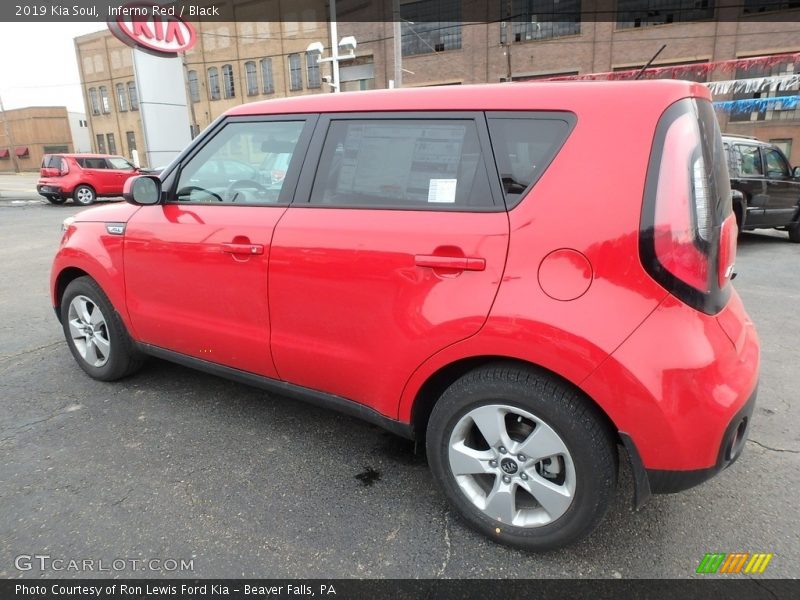 Inferno Red / Black 2019 Kia Soul
