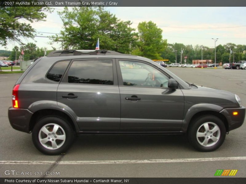 Dark Titanium Gray Metallic / Gray 2007 Hyundai Tucson GLS