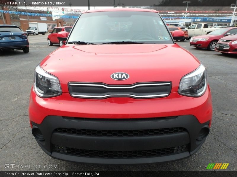 Inferno Red / Black 2019 Kia Soul