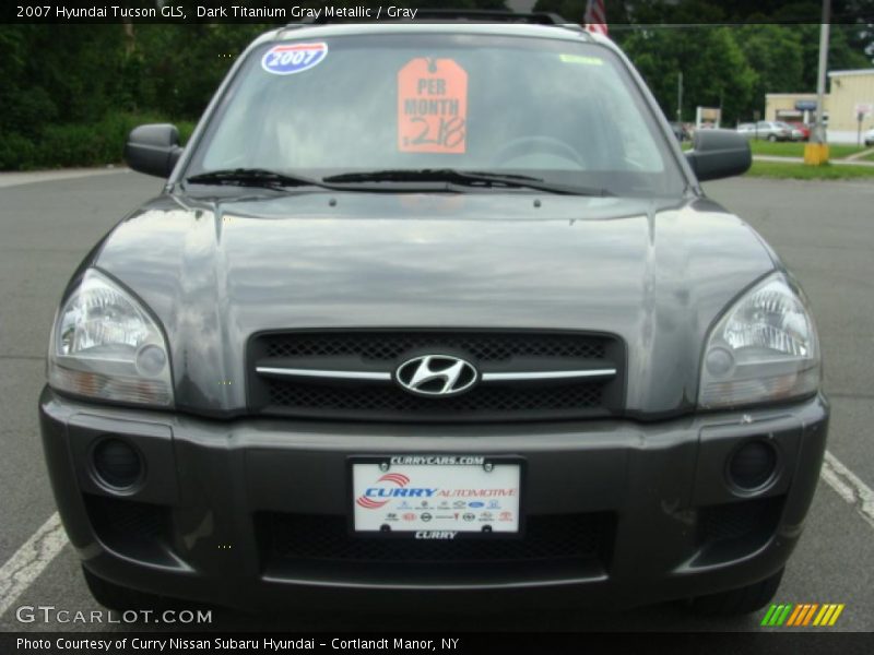 Dark Titanium Gray Metallic / Gray 2007 Hyundai Tucson GLS