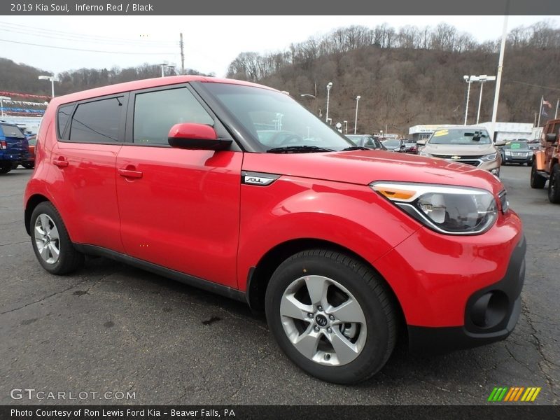 Inferno Red / Black 2019 Kia Soul