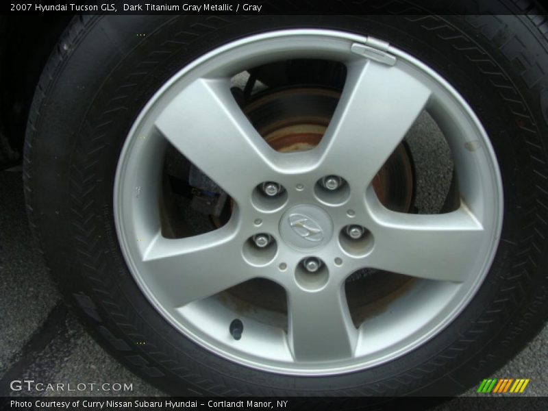 Dark Titanium Gray Metallic / Gray 2007 Hyundai Tucson GLS