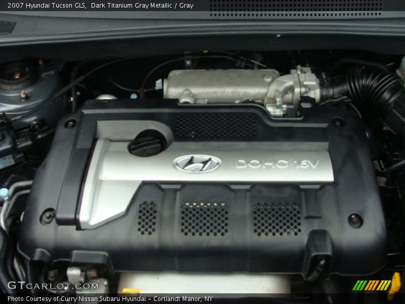 Dark Titanium Gray Metallic / Gray 2007 Hyundai Tucson GLS