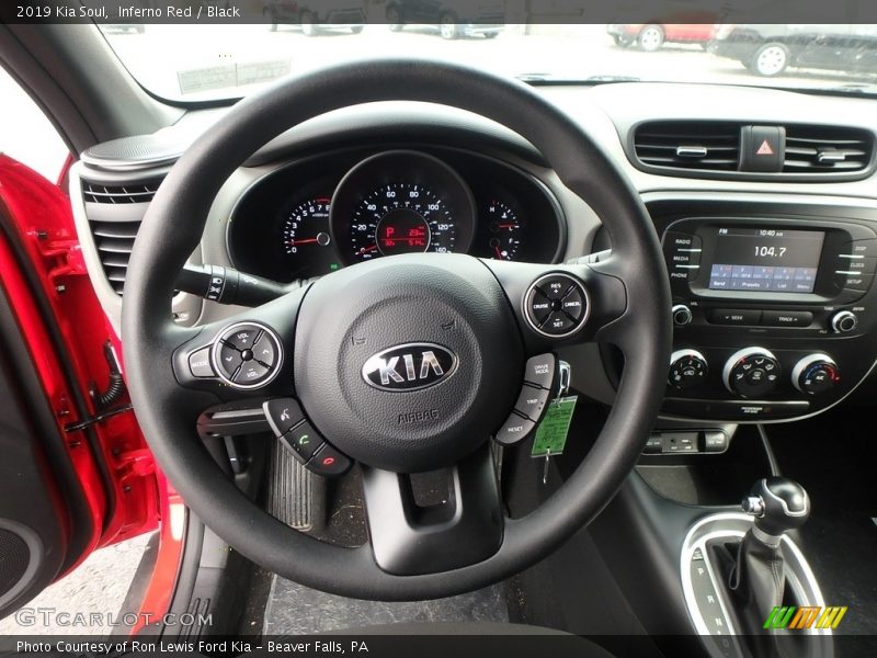 Inferno Red / Black 2019 Kia Soul