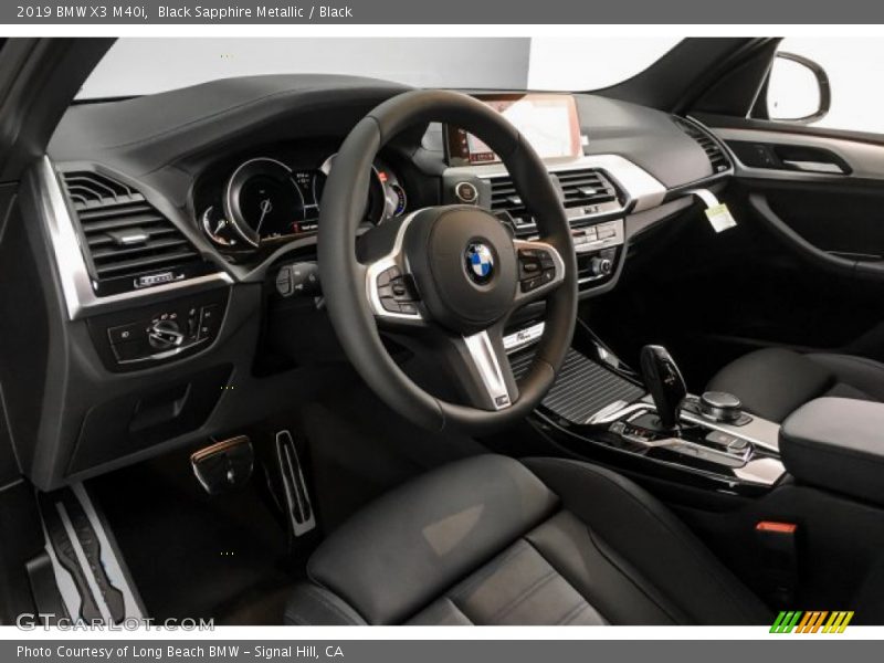 Black Sapphire Metallic / Black 2019 BMW X3 M40i