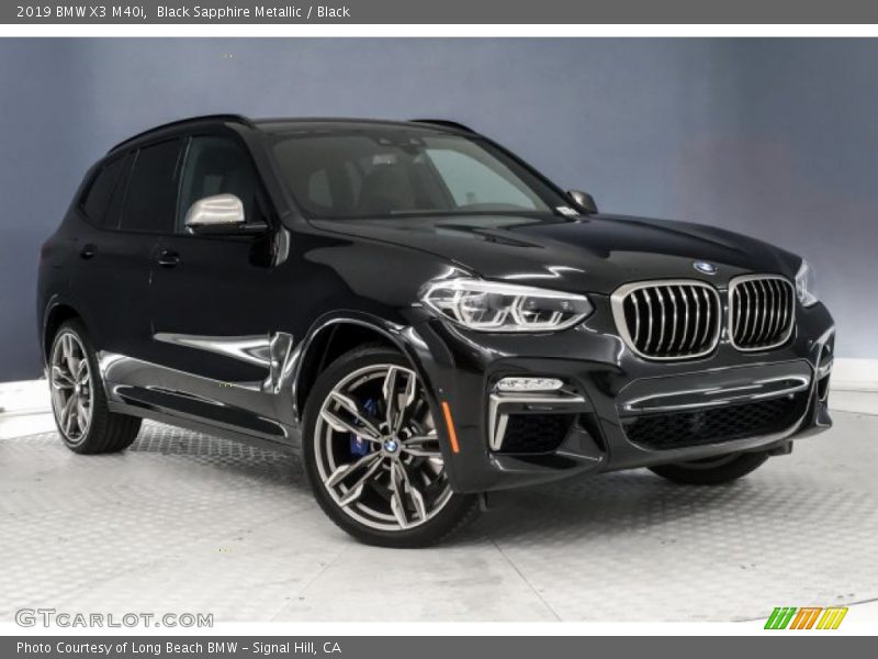 Black Sapphire Metallic / Black 2019 BMW X3 M40i