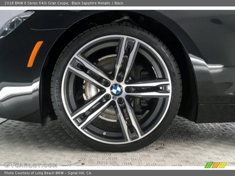 Black Sapphire Metallic / Black 2018 BMW 6 Series 640i Gran Coupe