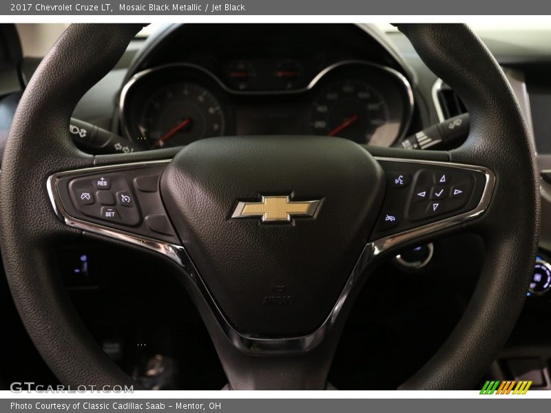 Mosaic Black Metallic / Jet Black 2017 Chevrolet Cruze LT