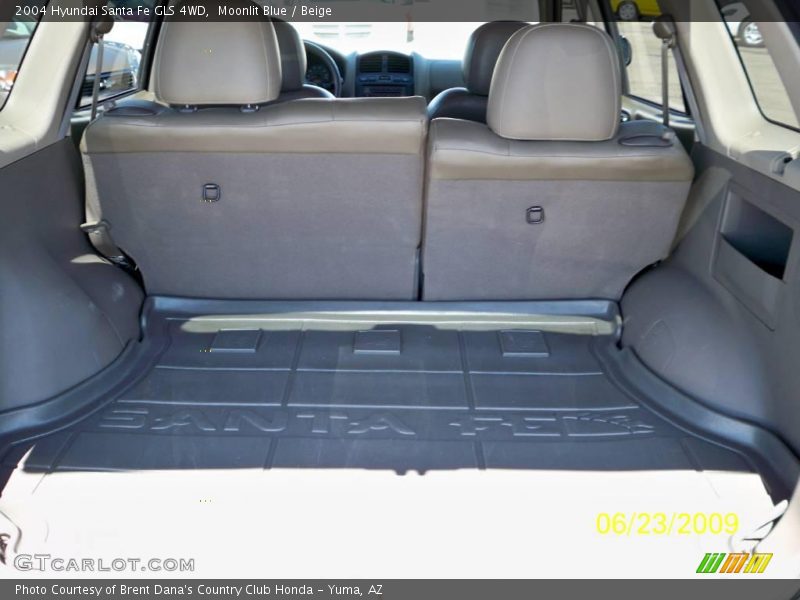 Moonlit Blue / Beige 2004 Hyundai Santa Fe GLS 4WD