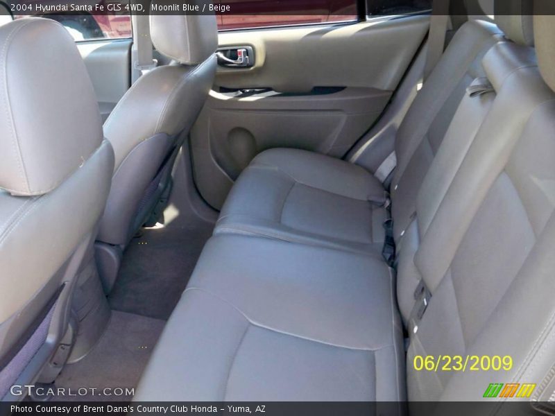 Moonlit Blue / Beige 2004 Hyundai Santa Fe GLS 4WD