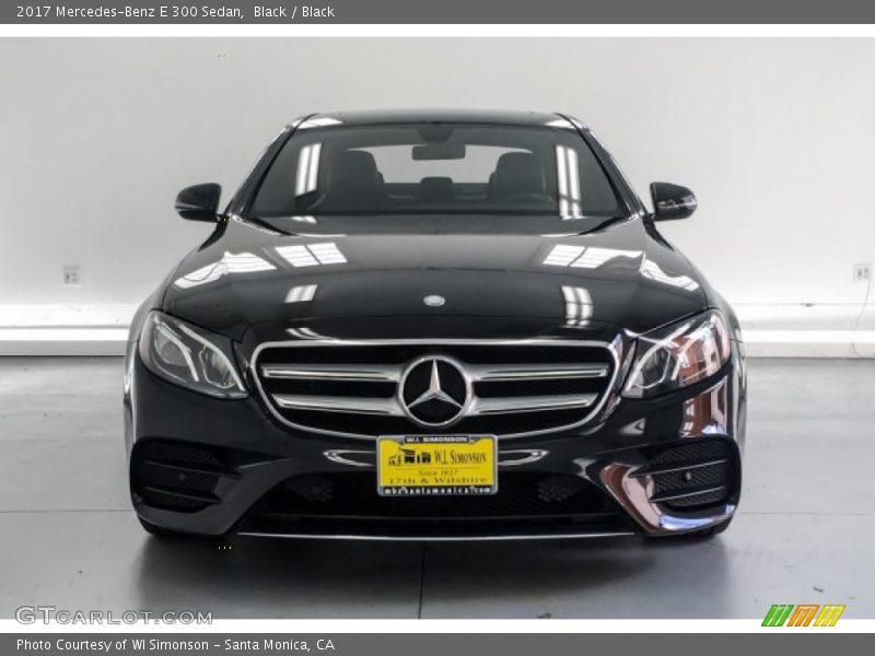 Black / Black 2017 Mercedes-Benz E 300 Sedan