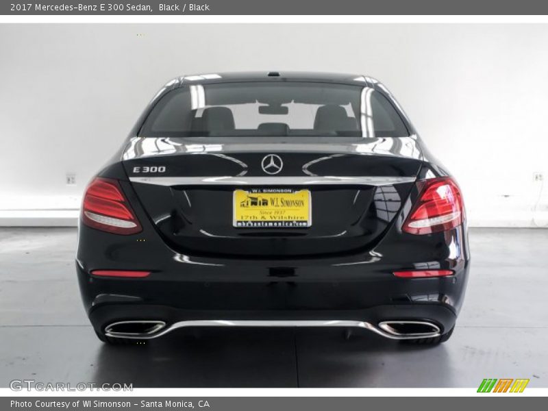 Black / Black 2017 Mercedes-Benz E 300 Sedan