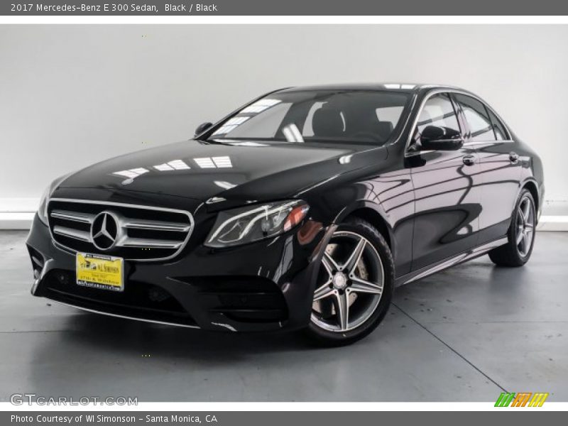 Black / Black 2017 Mercedes-Benz E 300 Sedan