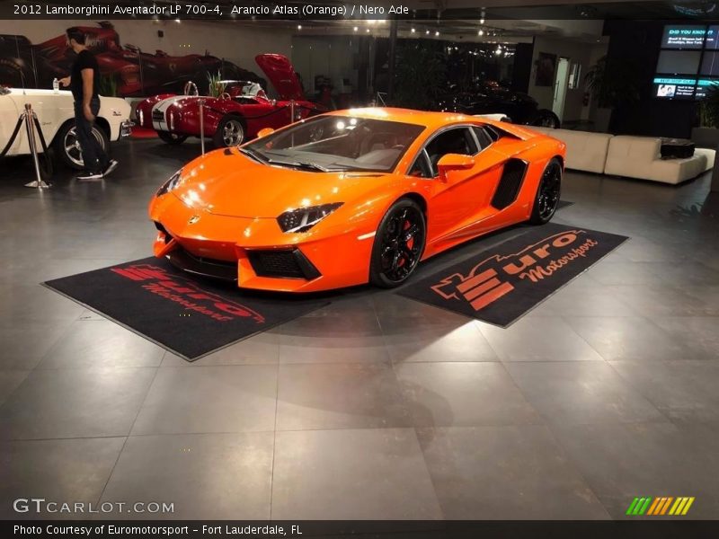 Arancio Atlas (Orange) / Nero Ade 2012 Lamborghini Aventador LP 700-4