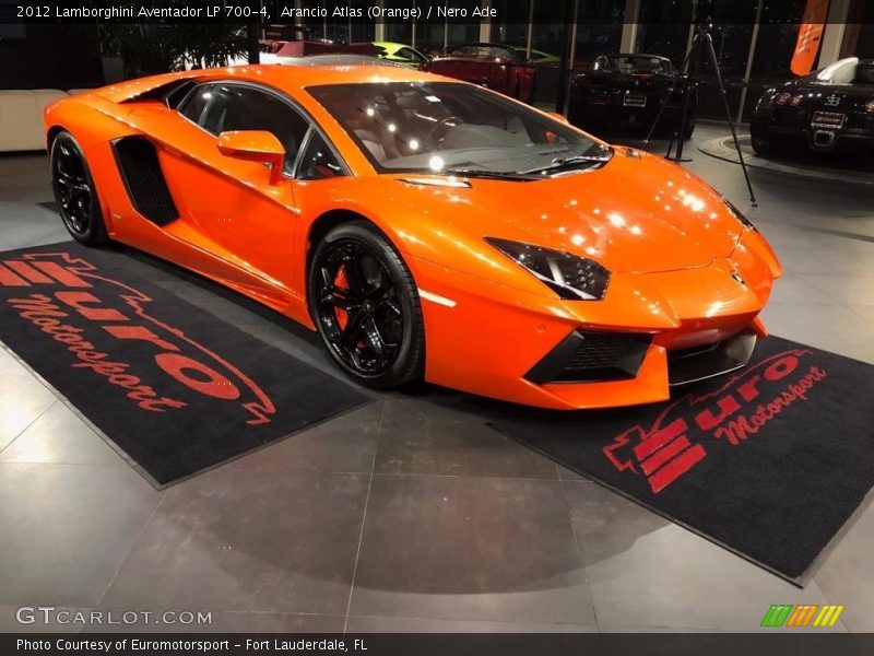 Arancio Atlas (Orange) / Nero Ade 2012 Lamborghini Aventador LP 700-4