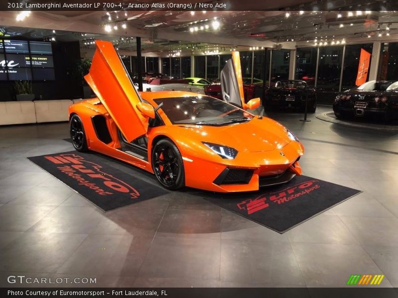 Arancio Atlas (Orange) / Nero Ade 2012 Lamborghini Aventador LP 700-4