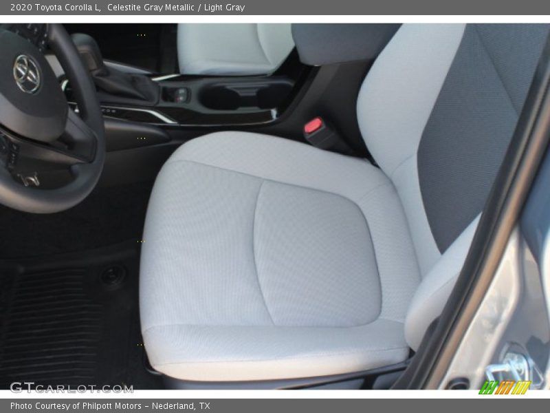 Front Seat of 2020 Corolla L