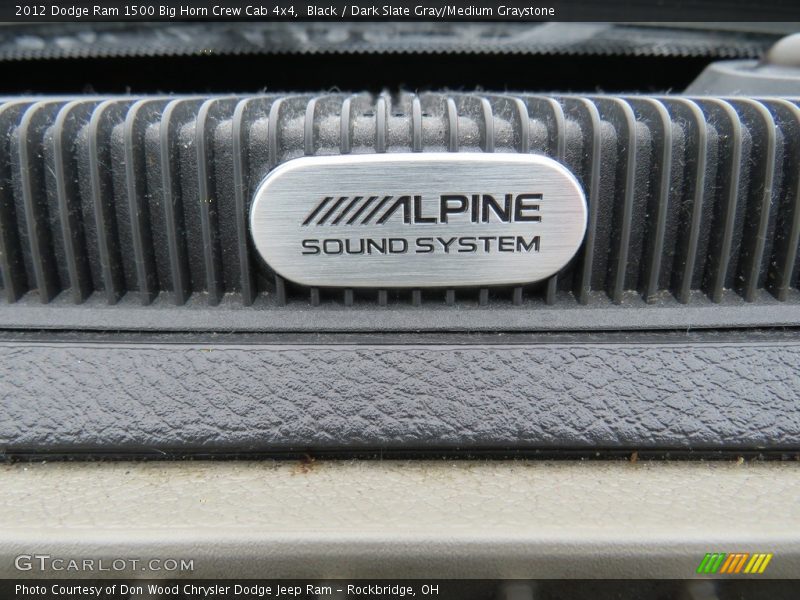 Black / Dark Slate Gray/Medium Graystone 2012 Dodge Ram 1500 Big Horn Crew Cab 4x4