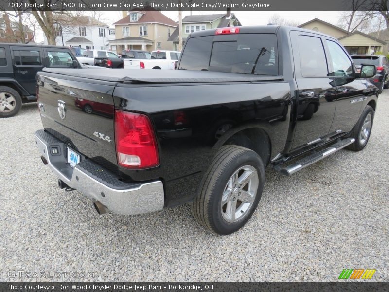Black / Dark Slate Gray/Medium Graystone 2012 Dodge Ram 1500 Big Horn Crew Cab 4x4