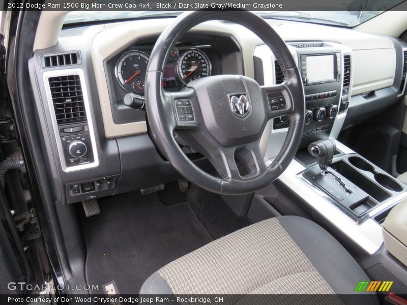Black / Dark Slate Gray/Medium Graystone 2012 Dodge Ram 1500 Big Horn Crew Cab 4x4