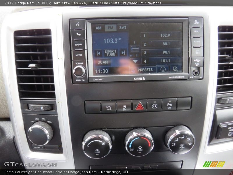 Black / Dark Slate Gray/Medium Graystone 2012 Dodge Ram 1500 Big Horn Crew Cab 4x4