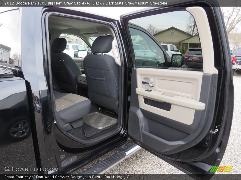 Black / Dark Slate Gray/Medium Graystone 2012 Dodge Ram 1500 Big Horn Crew Cab 4x4