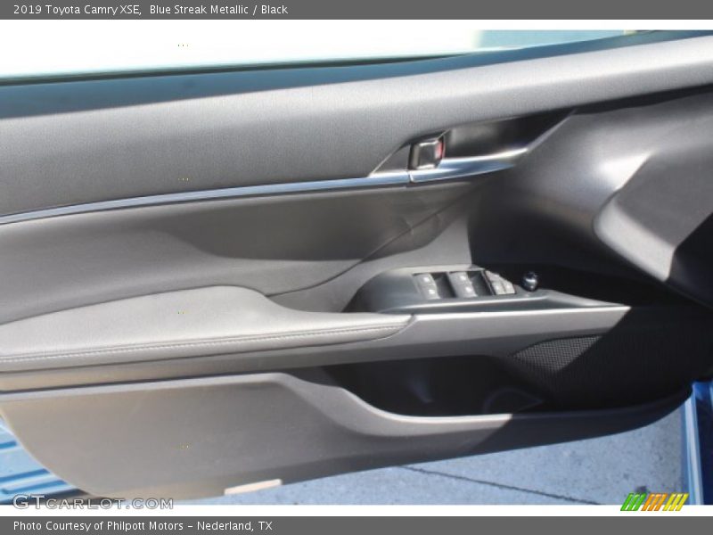 Blue Streak Metallic / Black 2019 Toyota Camry XSE