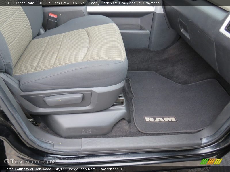 Black / Dark Slate Gray/Medium Graystone 2012 Dodge Ram 1500 Big Horn Crew Cab 4x4