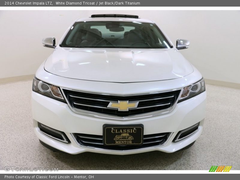 White Diamond Tricoat / Jet Black/Dark Titanium 2014 Chevrolet Impala LTZ