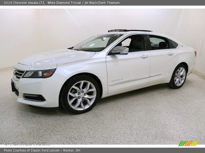 White Diamond Tricoat / Jet Black/Dark Titanium 2014 Chevrolet Impala LTZ
