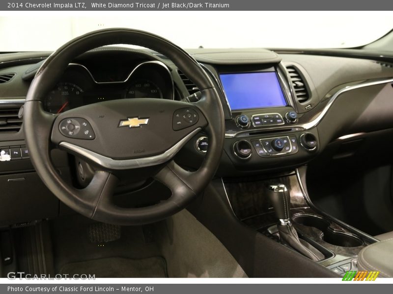 White Diamond Tricoat / Jet Black/Dark Titanium 2014 Chevrolet Impala LTZ