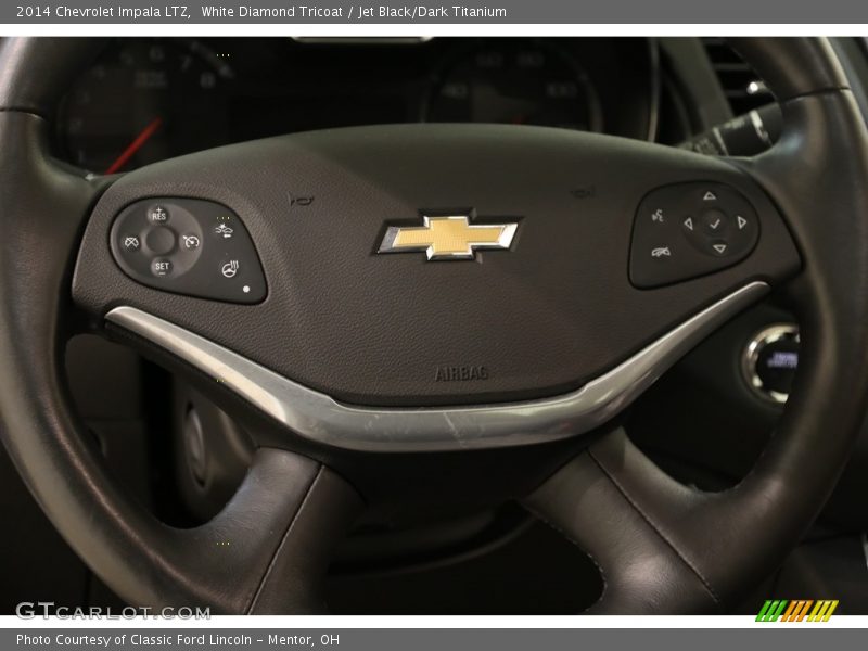 White Diamond Tricoat / Jet Black/Dark Titanium 2014 Chevrolet Impala LTZ