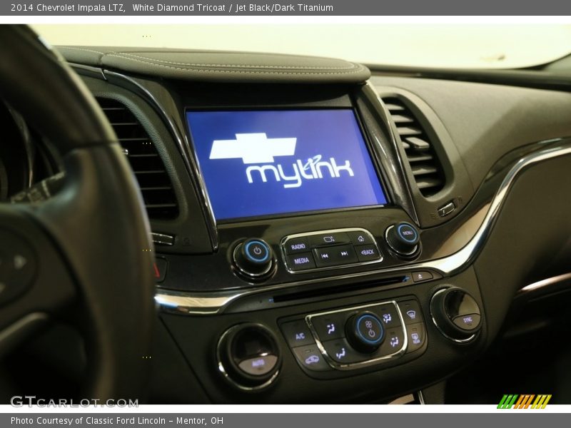 White Diamond Tricoat / Jet Black/Dark Titanium 2014 Chevrolet Impala LTZ