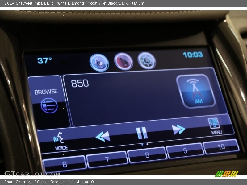 White Diamond Tricoat / Jet Black/Dark Titanium 2014 Chevrolet Impala LTZ