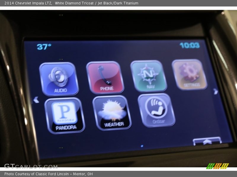 White Diamond Tricoat / Jet Black/Dark Titanium 2014 Chevrolet Impala LTZ