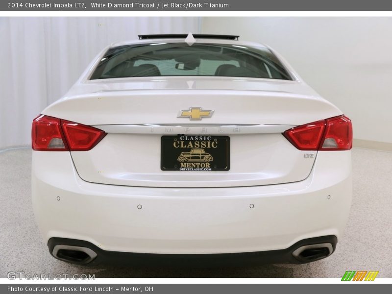 White Diamond Tricoat / Jet Black/Dark Titanium 2014 Chevrolet Impala LTZ