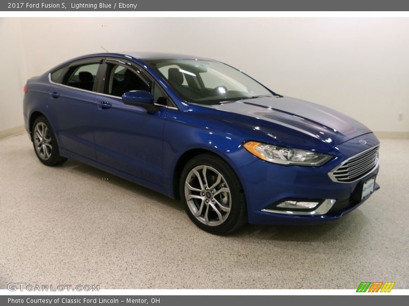 Lightning Blue / Ebony 2017 Ford Fusion S