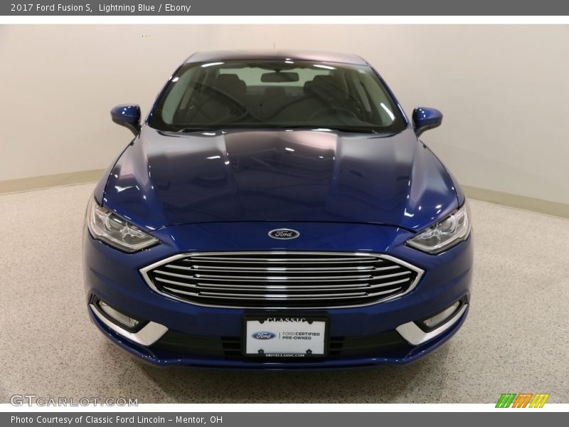 Lightning Blue / Ebony 2017 Ford Fusion S