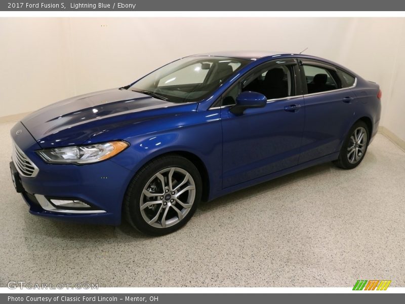 Lightning Blue / Ebony 2017 Ford Fusion S