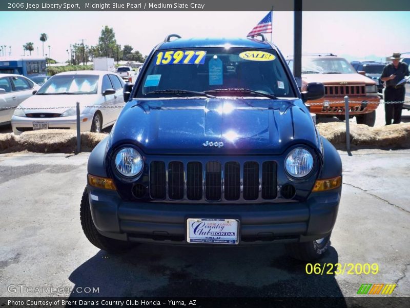 Midnight Blue Pearl / Medium Slate Gray 2006 Jeep Liberty Sport