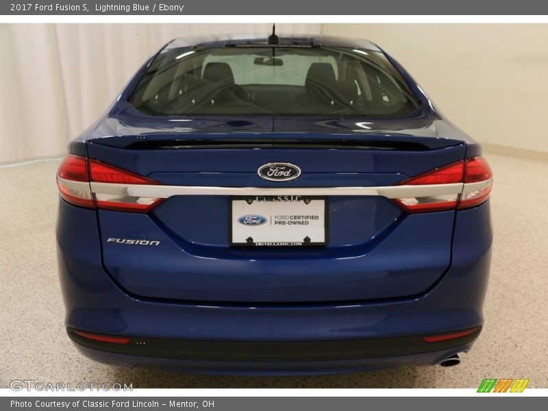 Lightning Blue / Ebony 2017 Ford Fusion S
