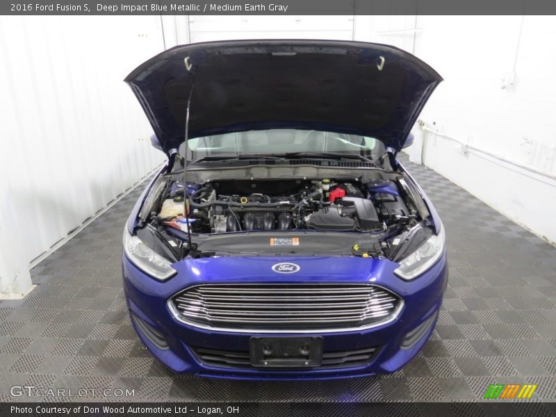 Deep Impact Blue Metallic / Medium Earth Gray 2016 Ford Fusion S